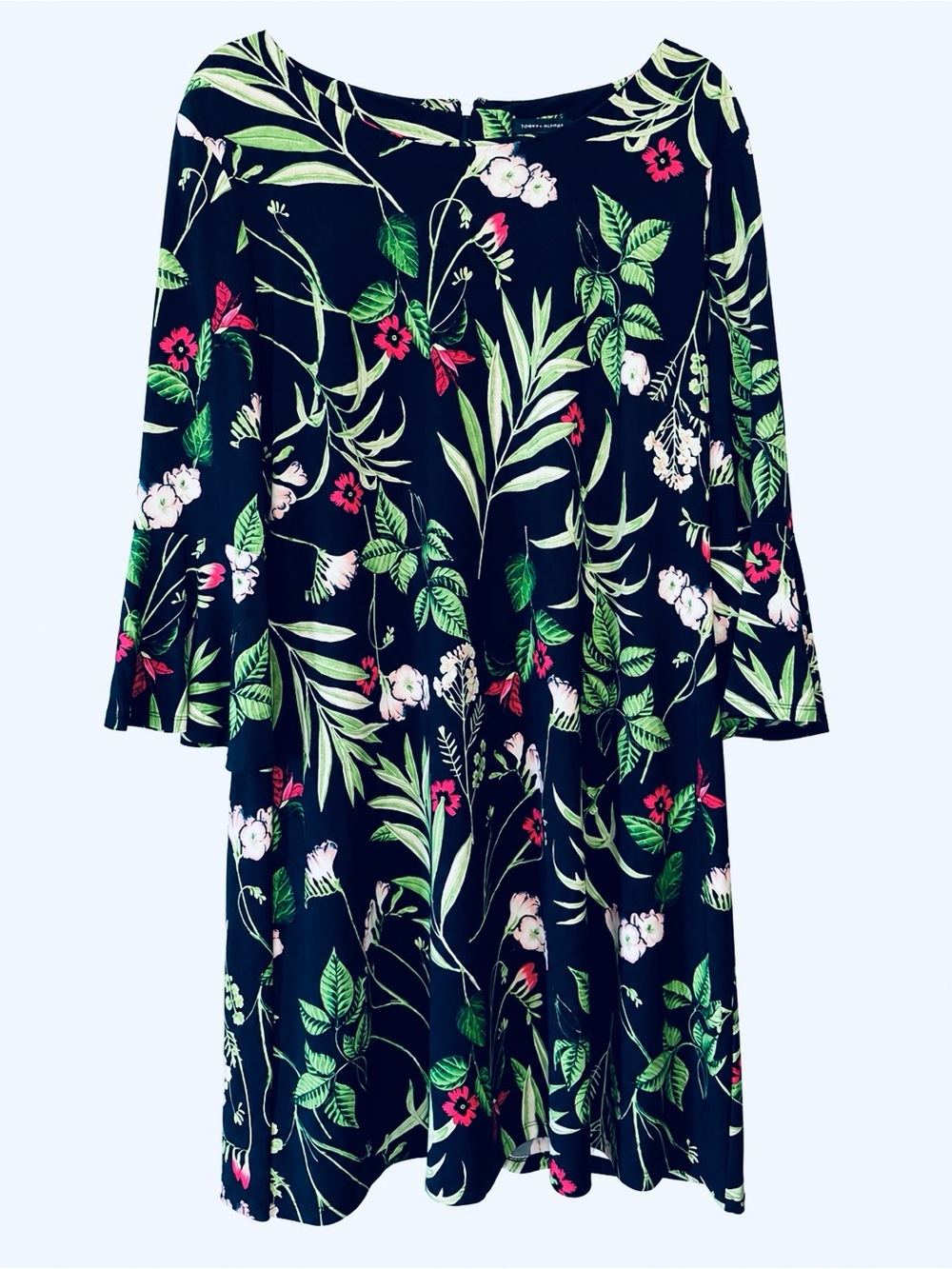 Tommy Hilfiger Dress navy blue floral size 16